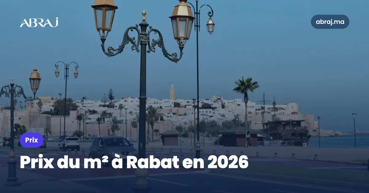 Prix du m² à Rabat par quartier en 2026